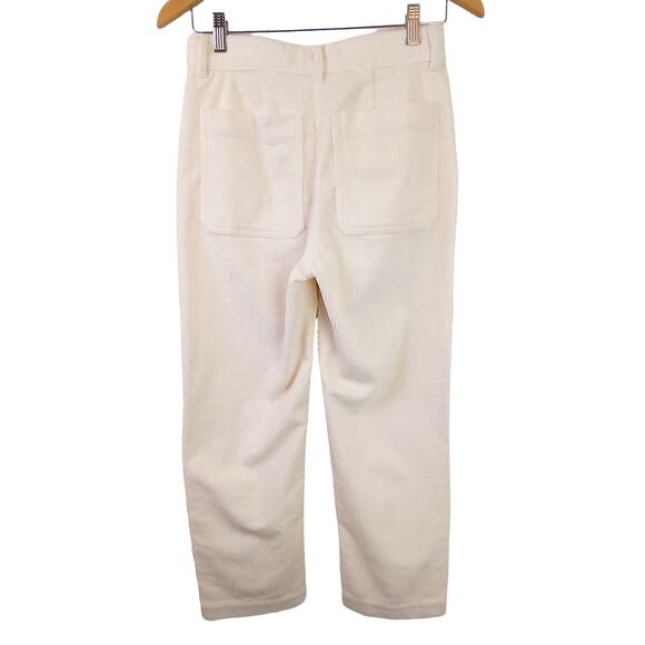 Everlane SZ 2 The Corduroy Straight Leg Ankle Crop Trouser Pants Sandstone - Picture 4 of 6